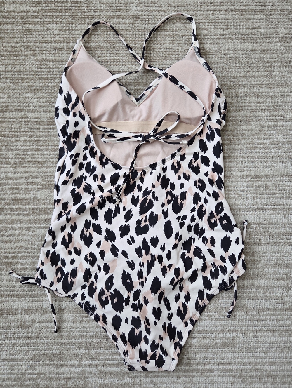 Kona Sol Target Women Leopard Print One Piece Swimsuit - Picture 8 of 12